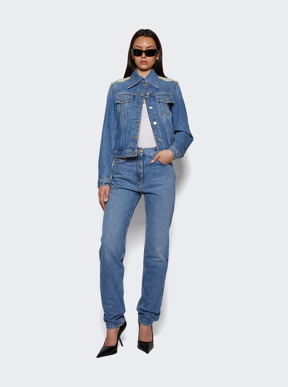 Slim Fit Denim Pants Denim Blue - 5