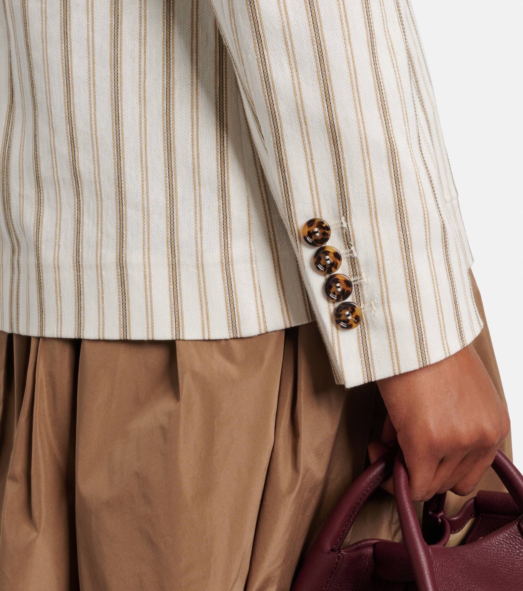 Pensile cotton and linen blazer - 7