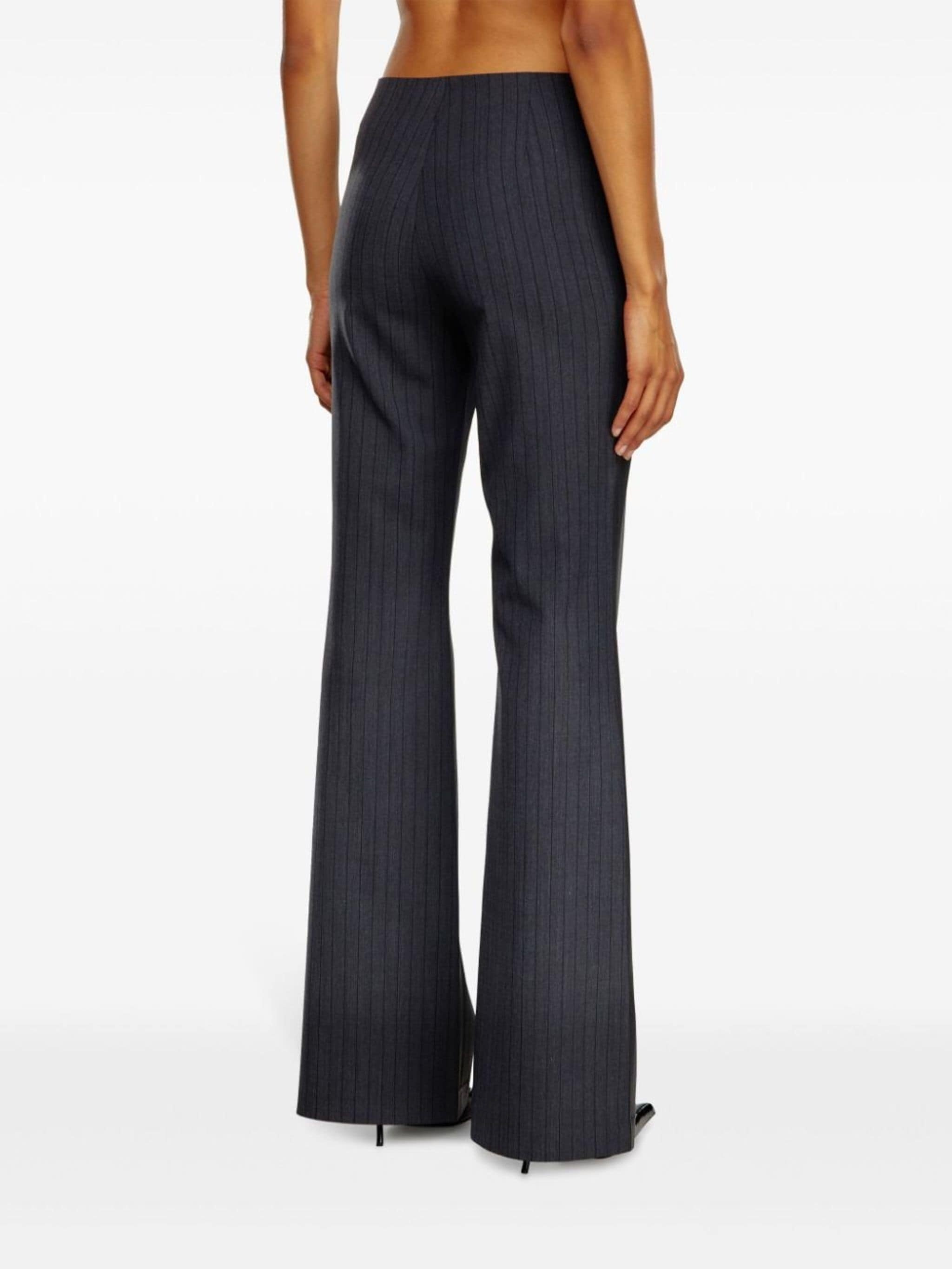 mid-rise flared trousers - 4