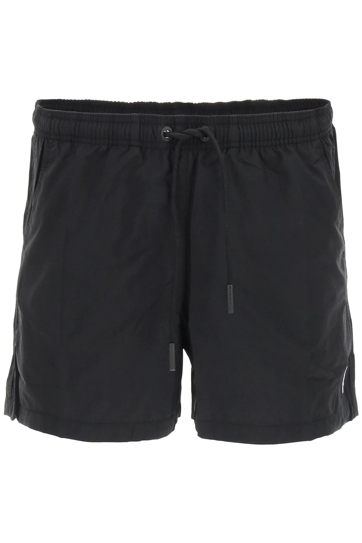 SWIM TRUNKS WITH FIRE CROSS LOGO EMBROIDERY - 1