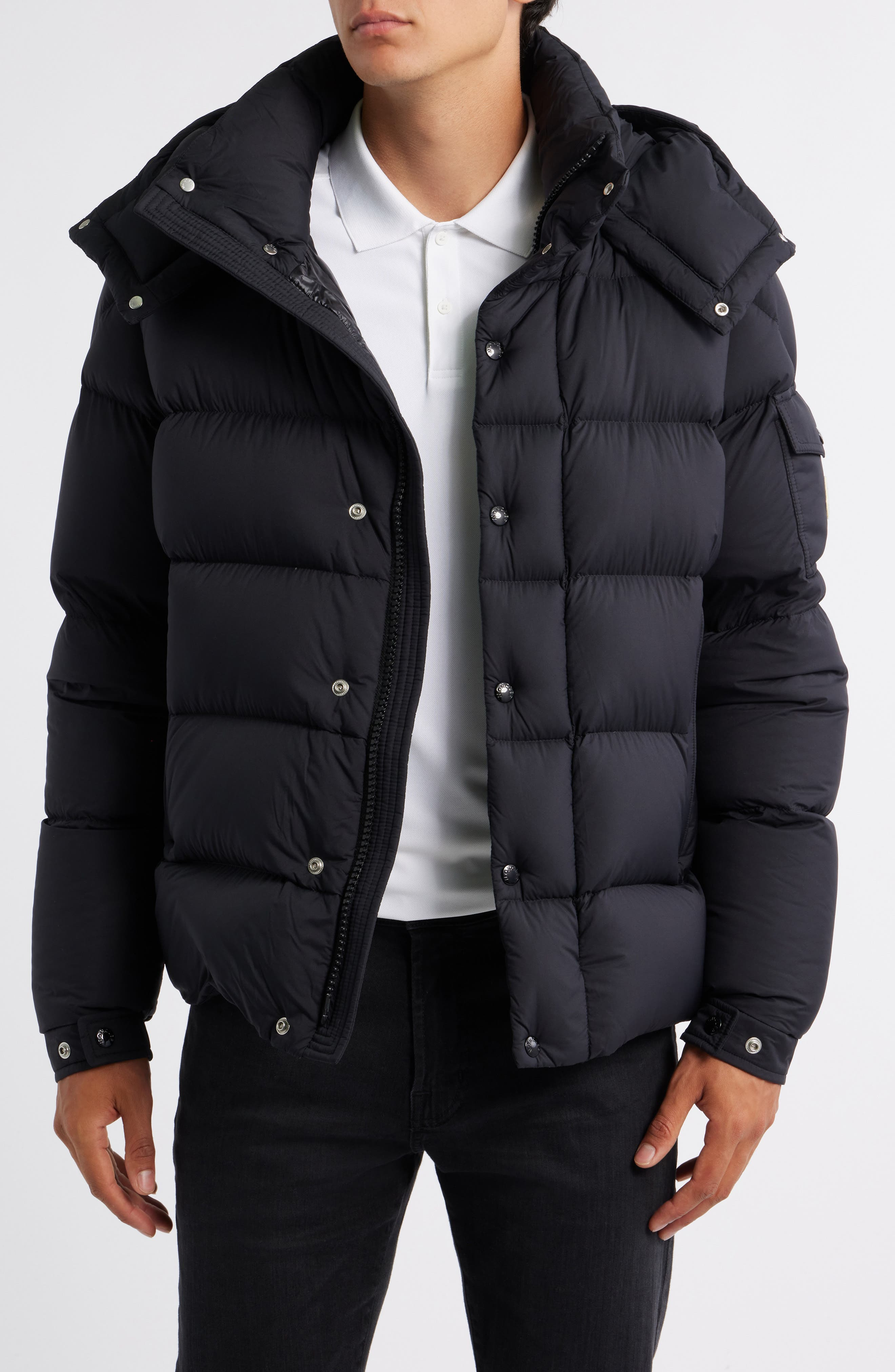 Moncler Maya 70 Hooded Quilted Down Jacket in Black at Nordstrom - 1