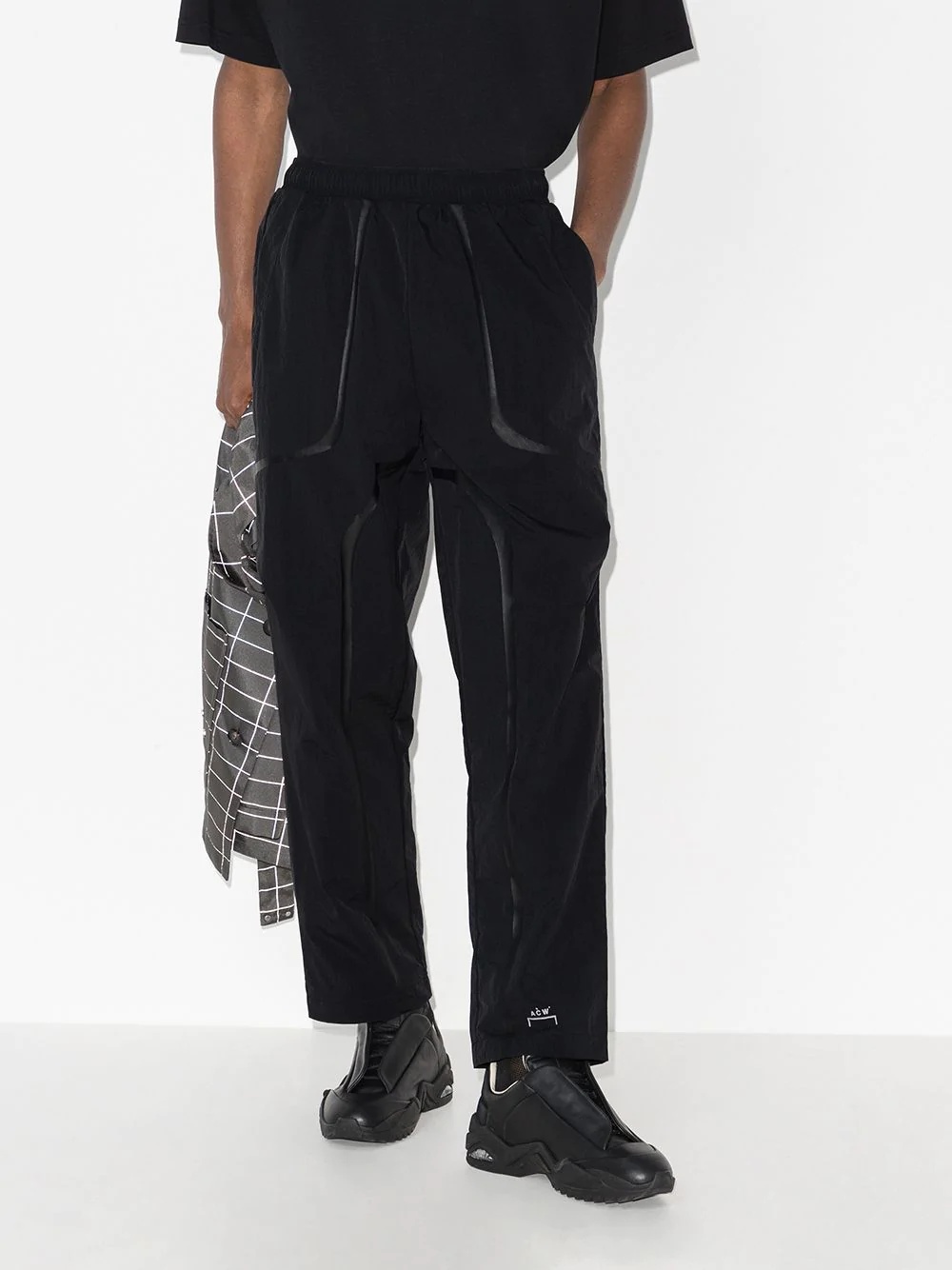 overlay straight-leg track pants - 2