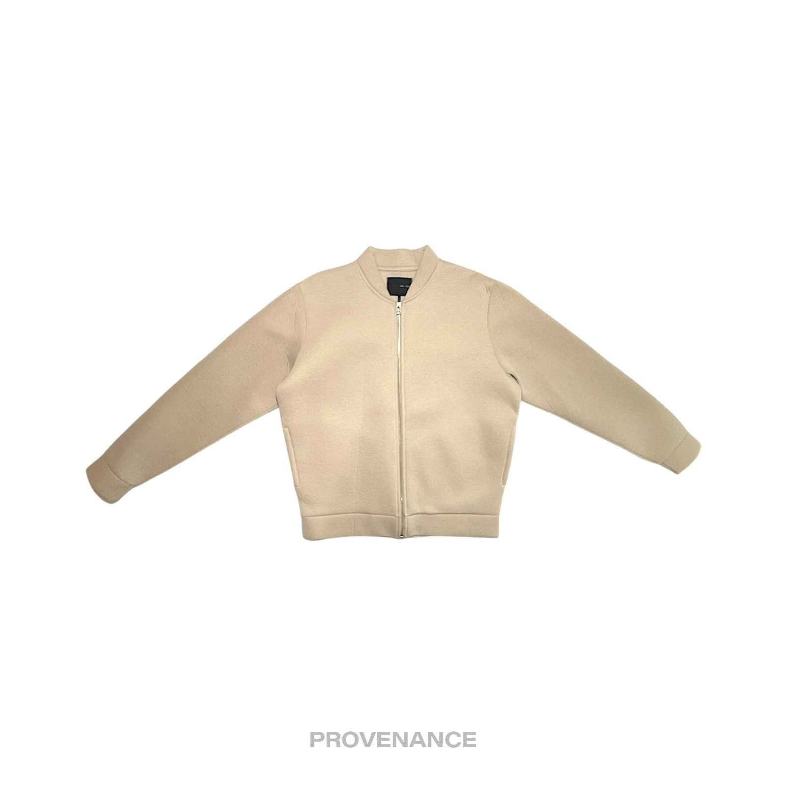 OAK + FORT Structured Bomber Jacket - Beige S - 1