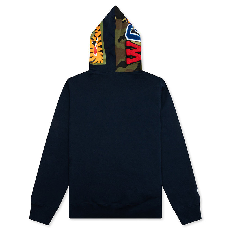 A BATHING APE® 1ST SHARK FULL ZIP HOODIE - NAVY outlook