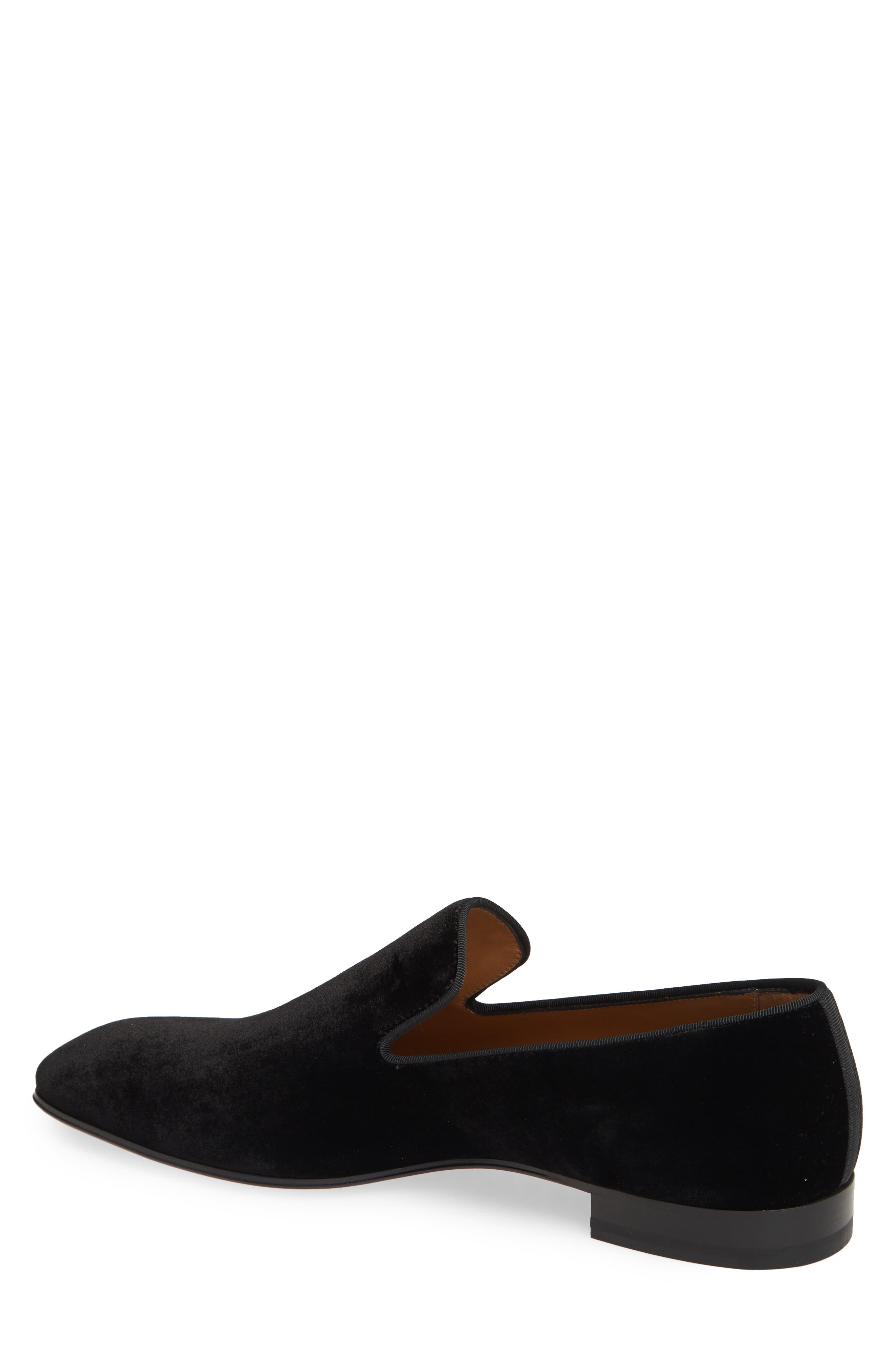 Christian Louboutin Dandelion Velvet Venetian Loafer in Black Velvet at Nordstrom - 2