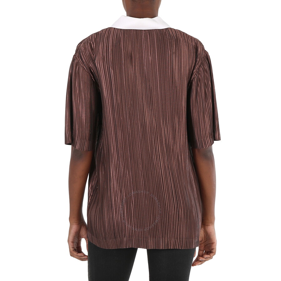 Burberry Krazy Love Print Pleated Polo Shirt - 6