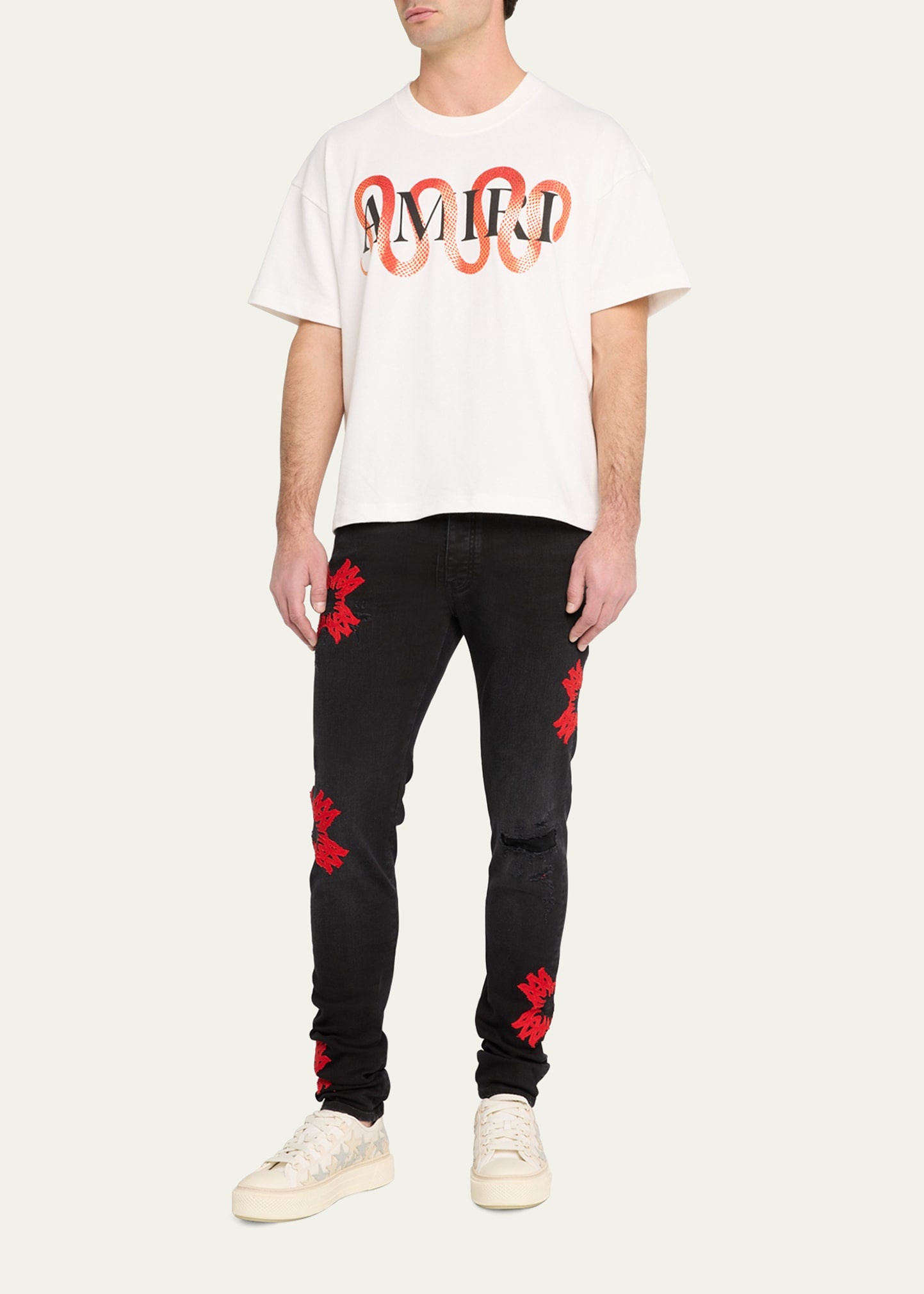 Men's MA Quad Applique Skinny Jeans - 2