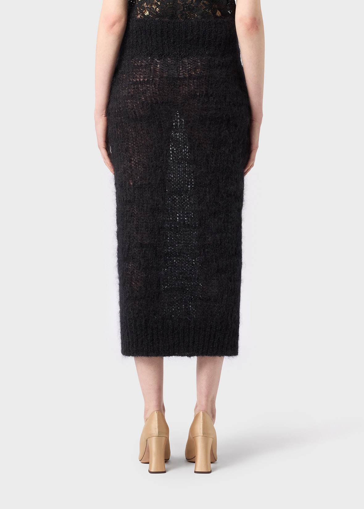 MIDI SKIRT IN MOHAIR - 4