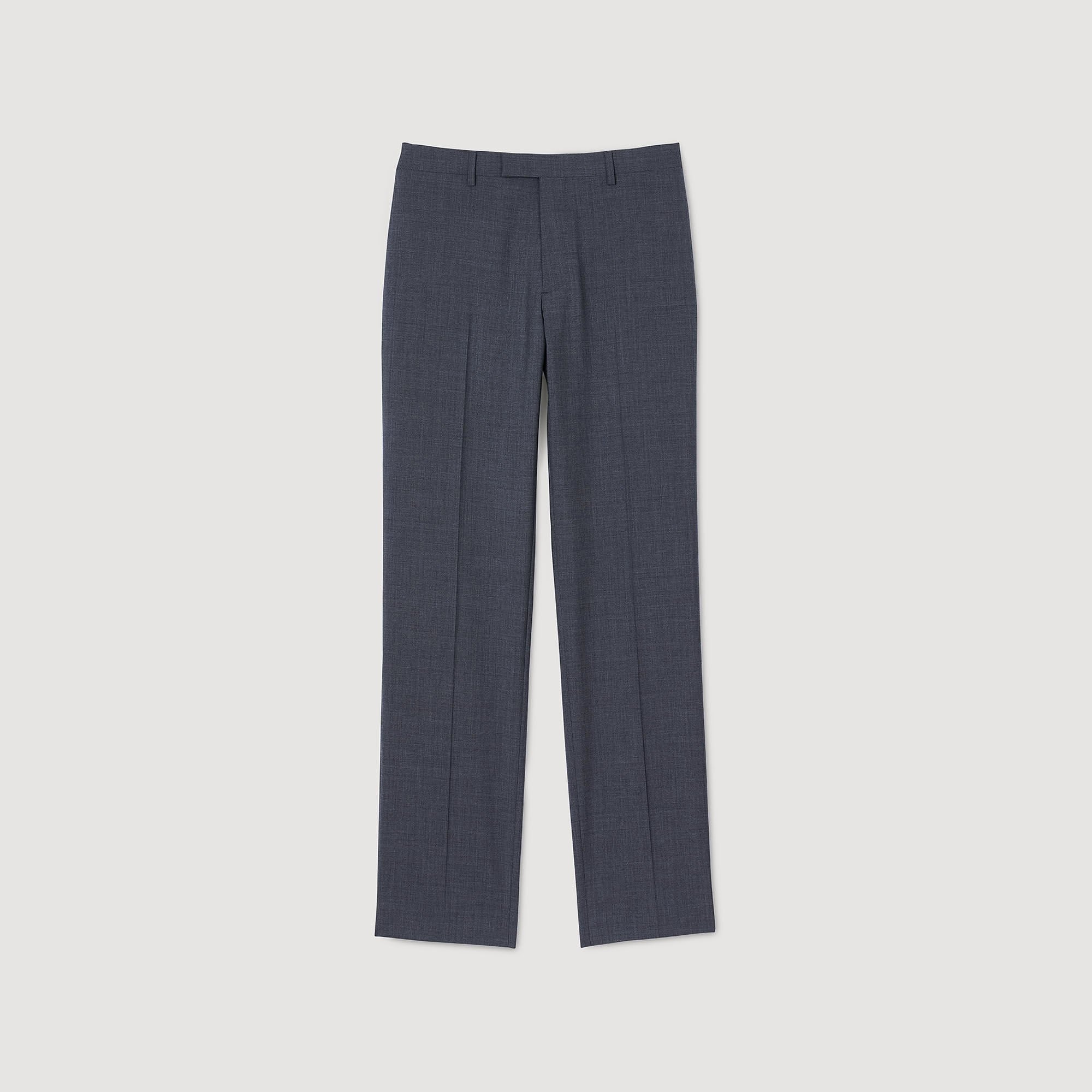 WOOL SUIT TROUSERS - 6