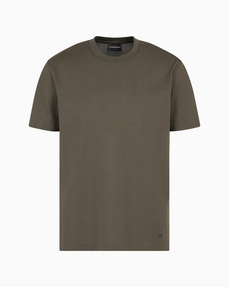 3D-effect ASV embossed jacquard jersey T-shirt 1