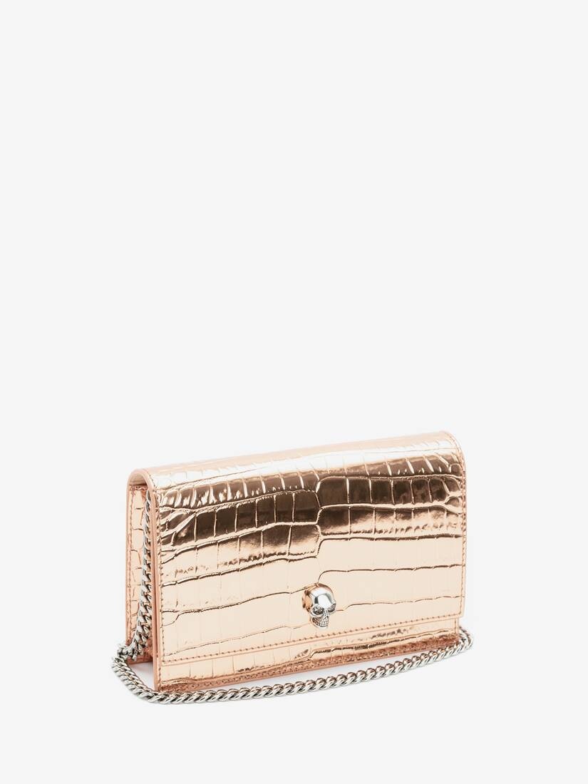 Small Skull Bag in Rose Gold - 2