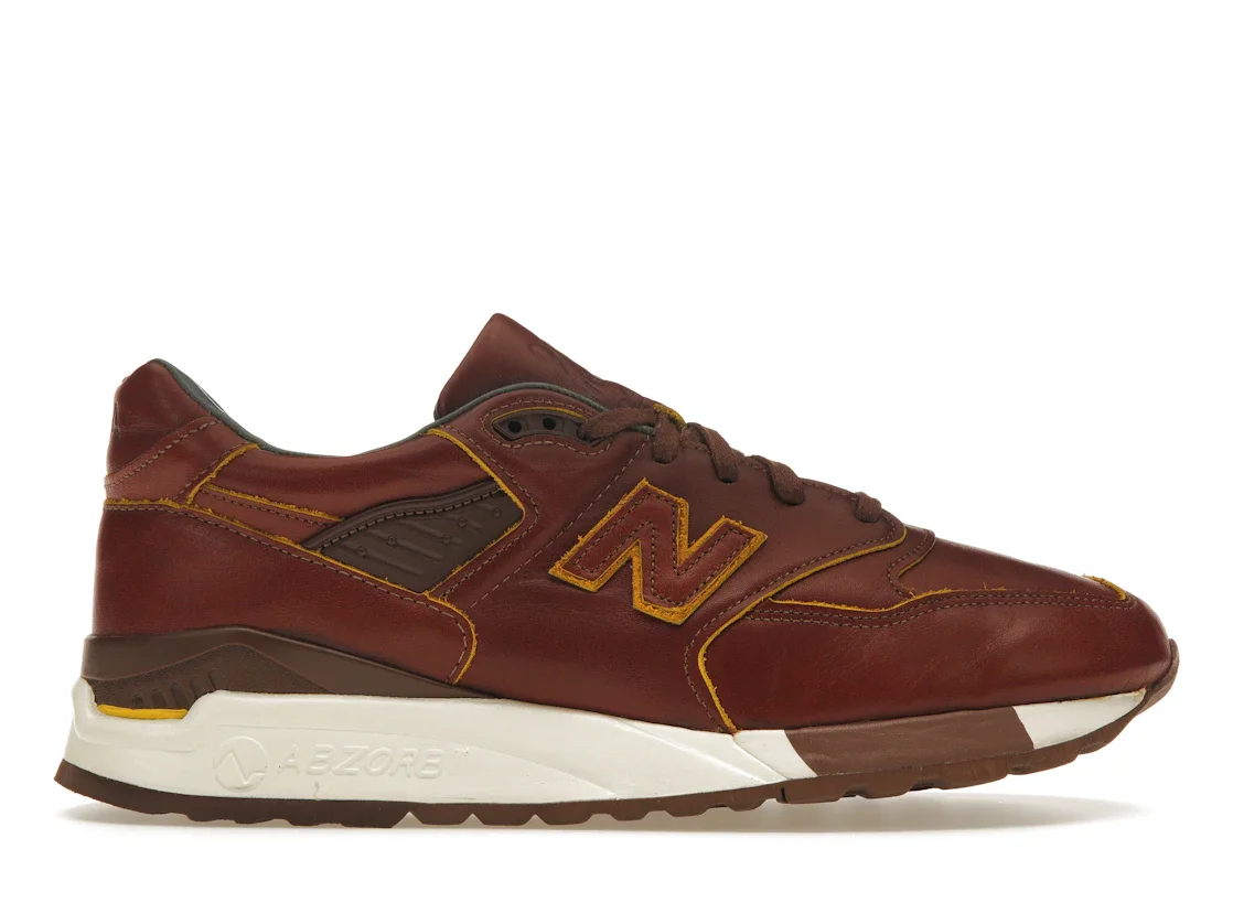 새로운 균형 Horween 가죽 x 998 'Brown White' M998DW - 1
