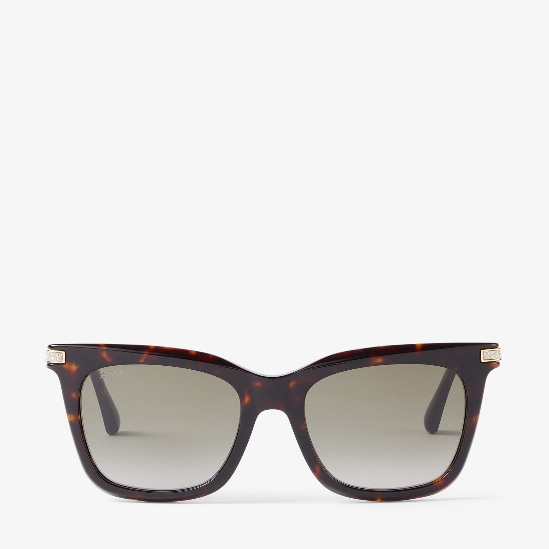 Olye/s 52
Brown Havana Square-Frame Sunglasses with Glitter - 1