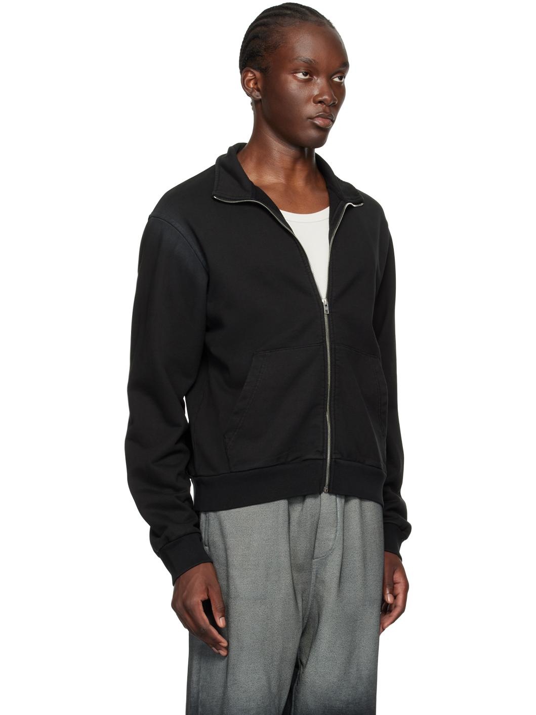 Black Zip Sweater - 2