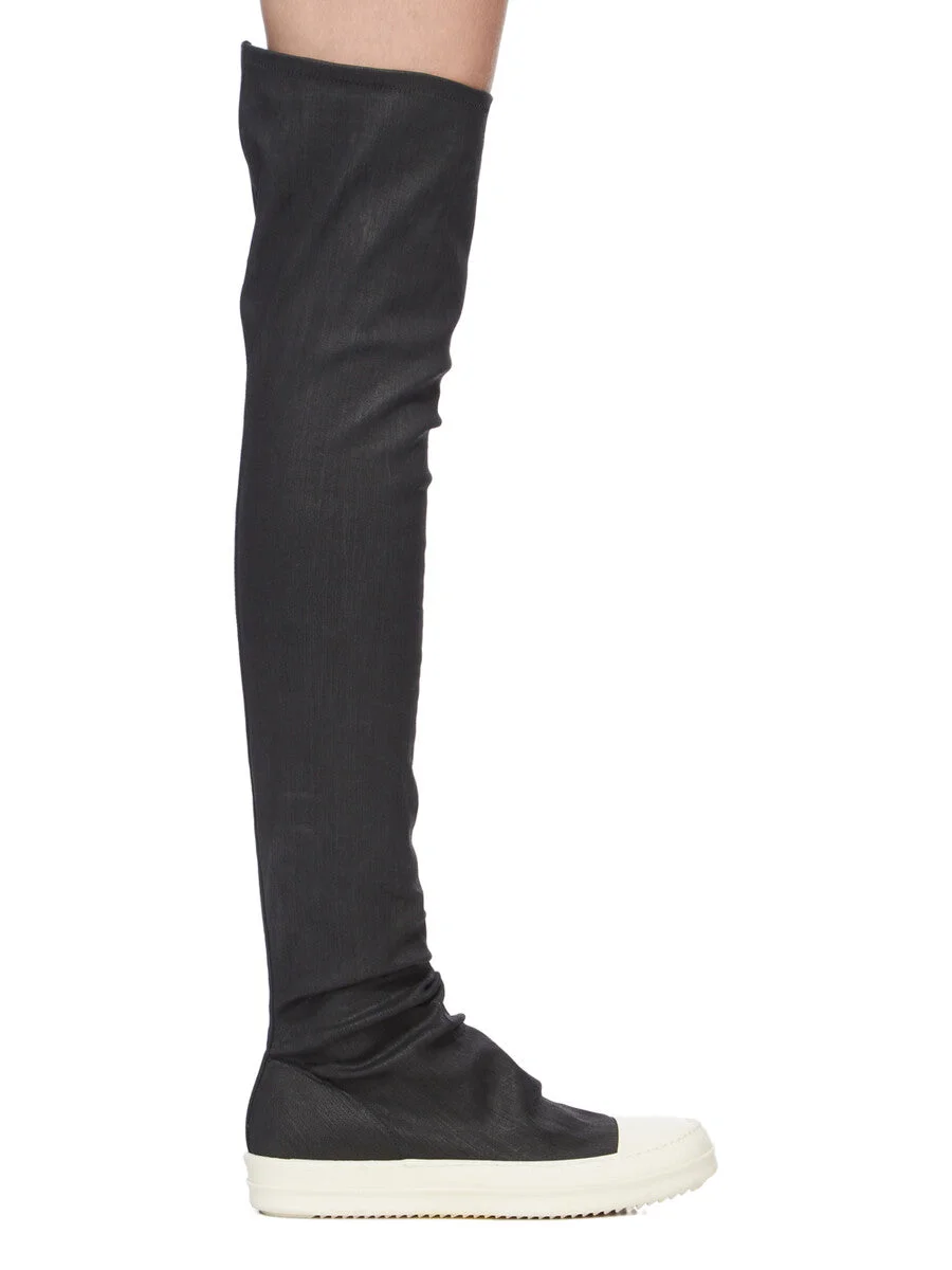 Rick Owens Drkshdw 스트레치 직물 양말 부츠 - 1