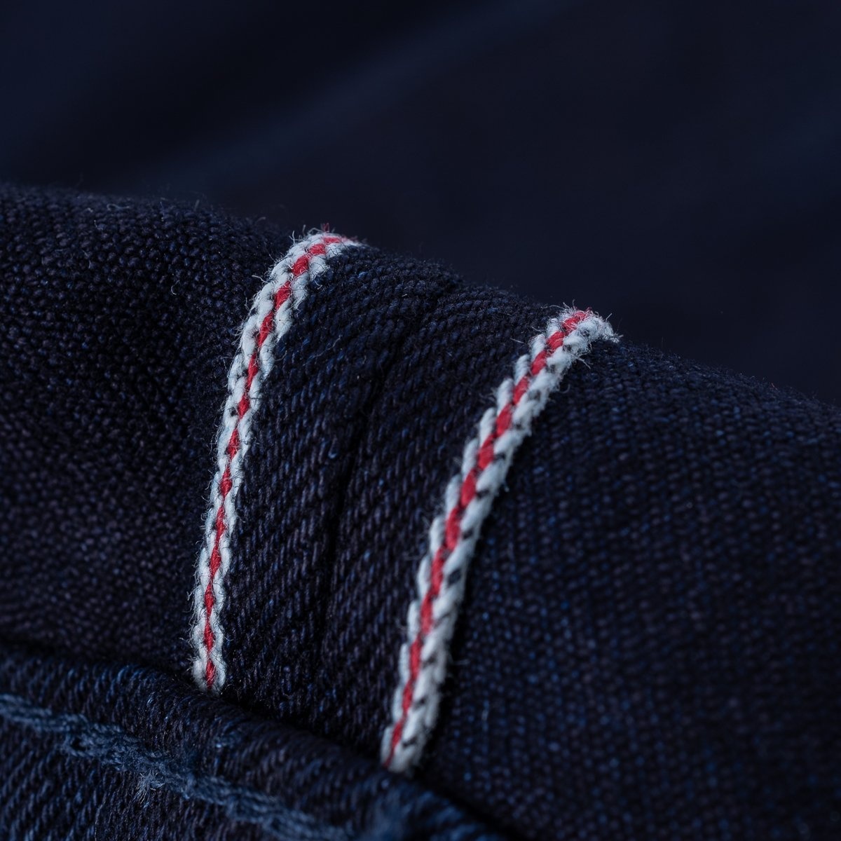 IH-666S-14ii 14oz Selvedge Denim Slim Straight Cut Jeans - Indigo/Indigo - 12