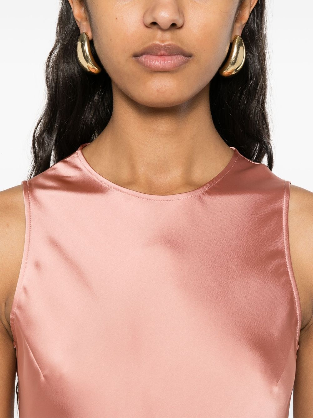 satin midi dress - 5