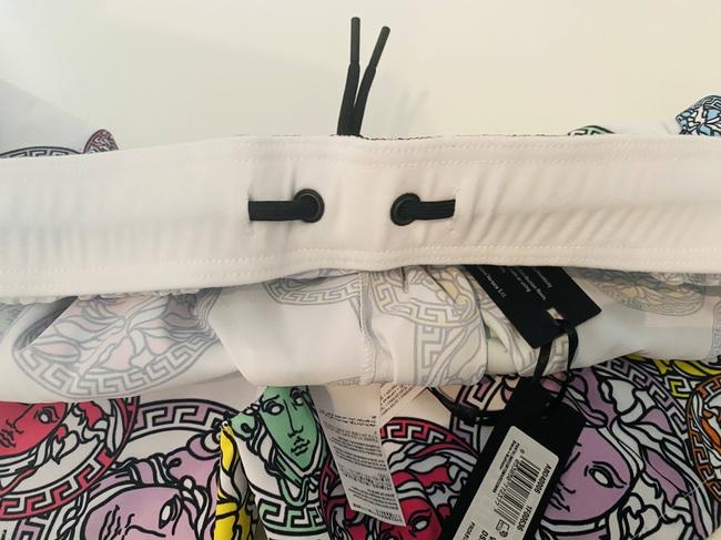 VERSACE White Printed Shorts - 6