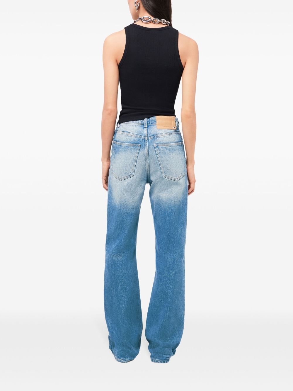 asymmetric gathered-detail tank top - 3