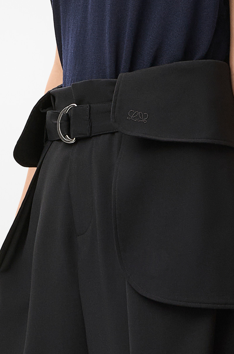 Cropped cargo trousers in wool 5