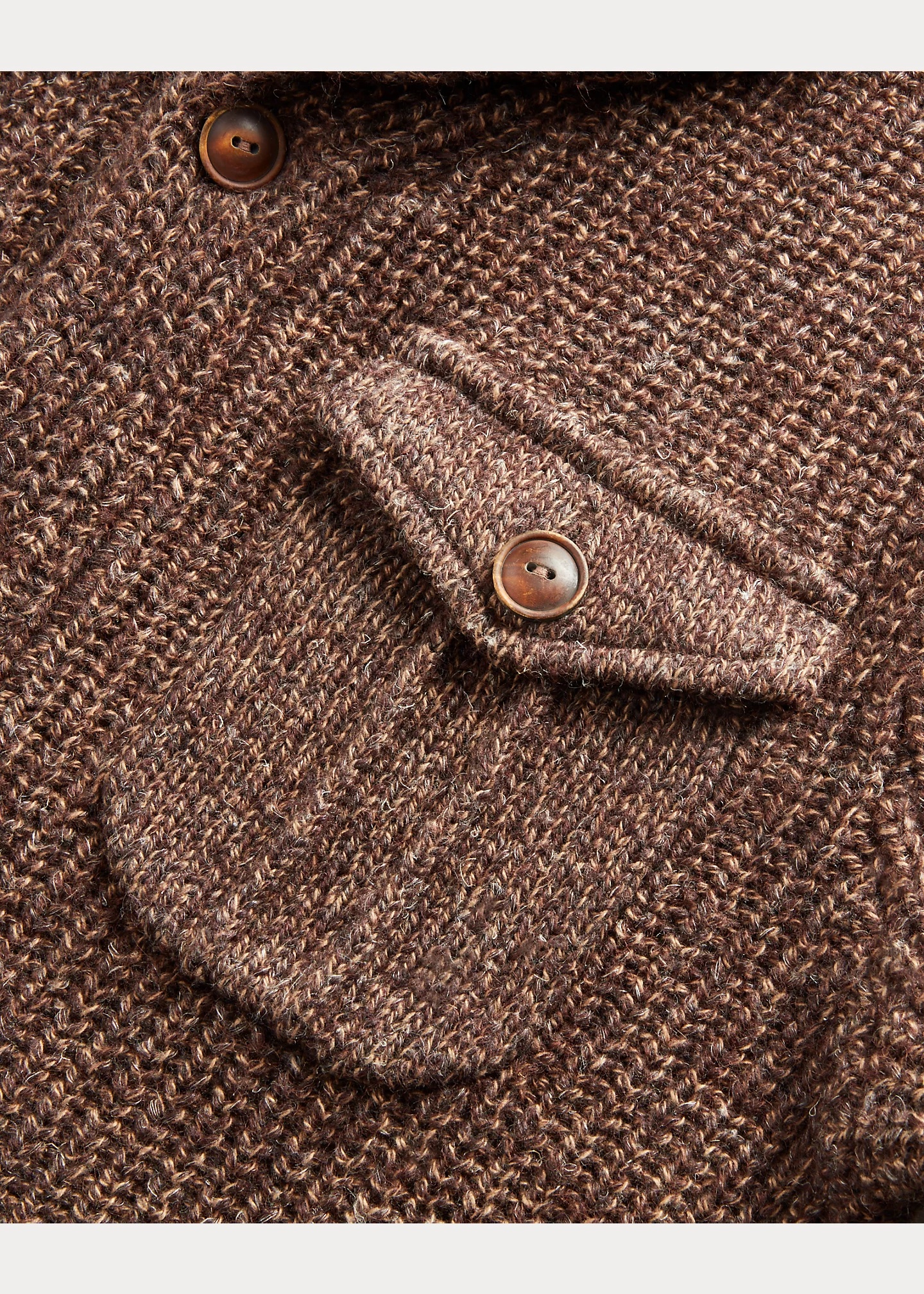 Suede-Trim Marled Shawl Cardigan - 4