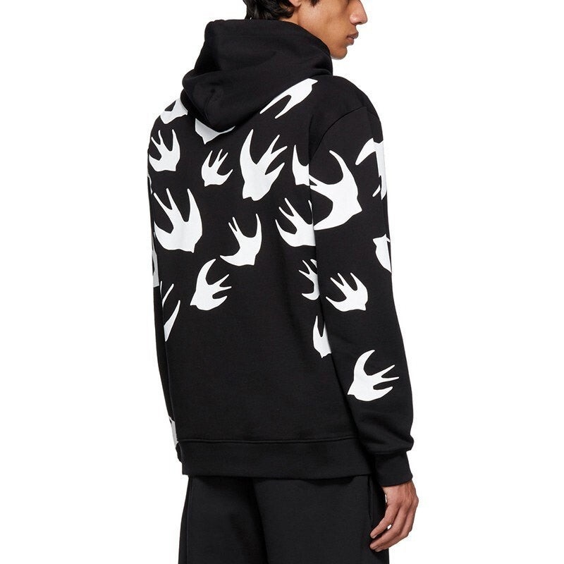 Alexander McQueen Pattern Sweatshirt 'Black' 545412-RLT72-1000 - 5