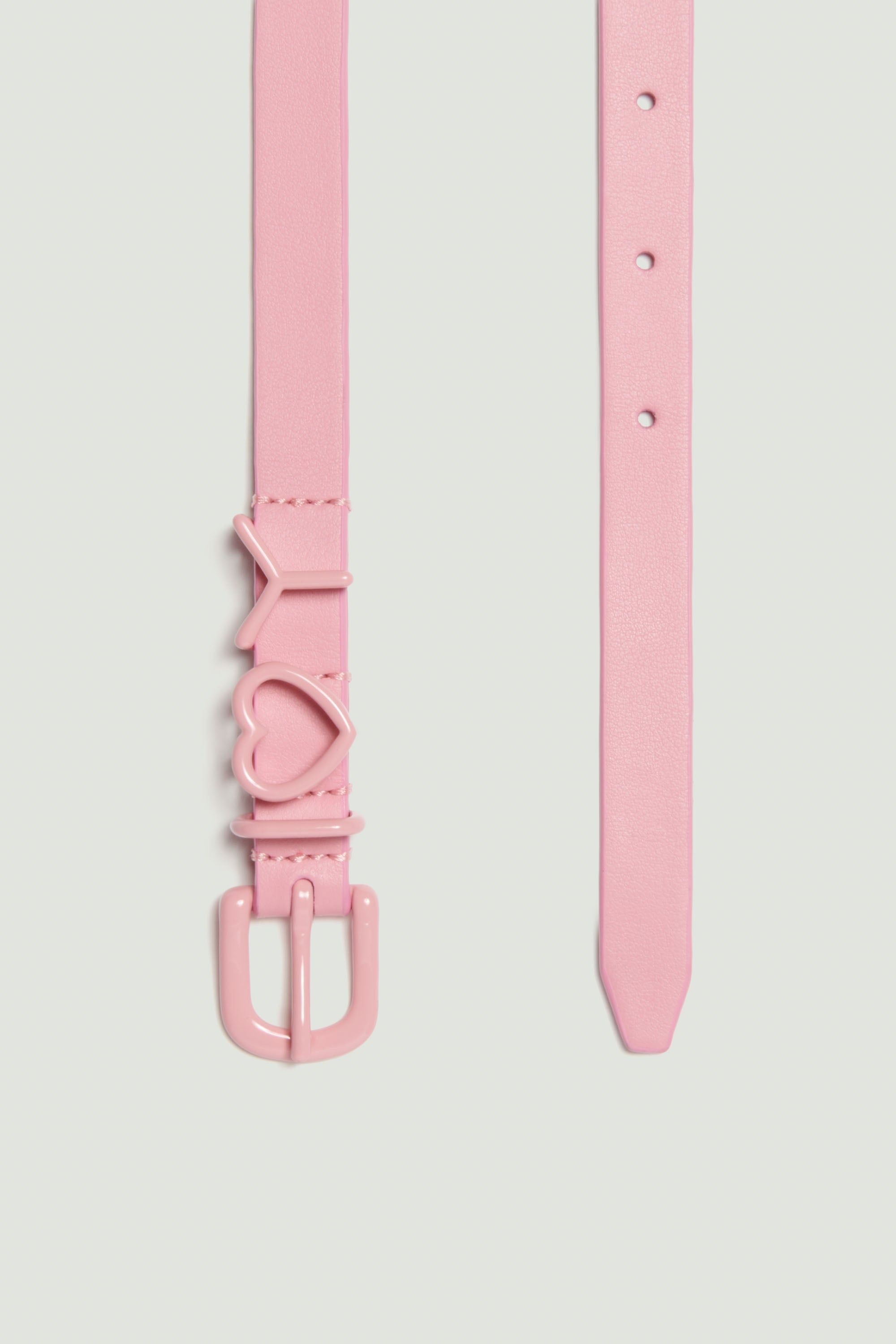 Skinny Y Heart Belt - 3