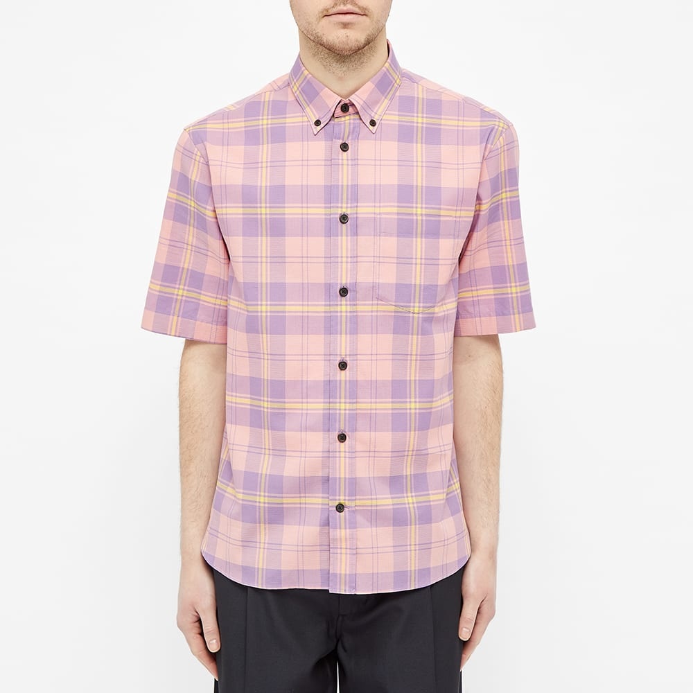 Acne Studios Short Sleeve Sarkis Waffle Check Shirt - 3