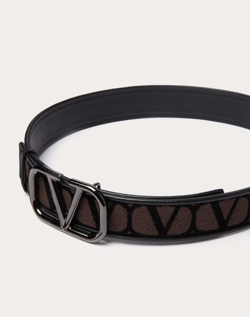 TOILE ICONOGRAPHE BELT WITH LEATHER DETAILING 4
