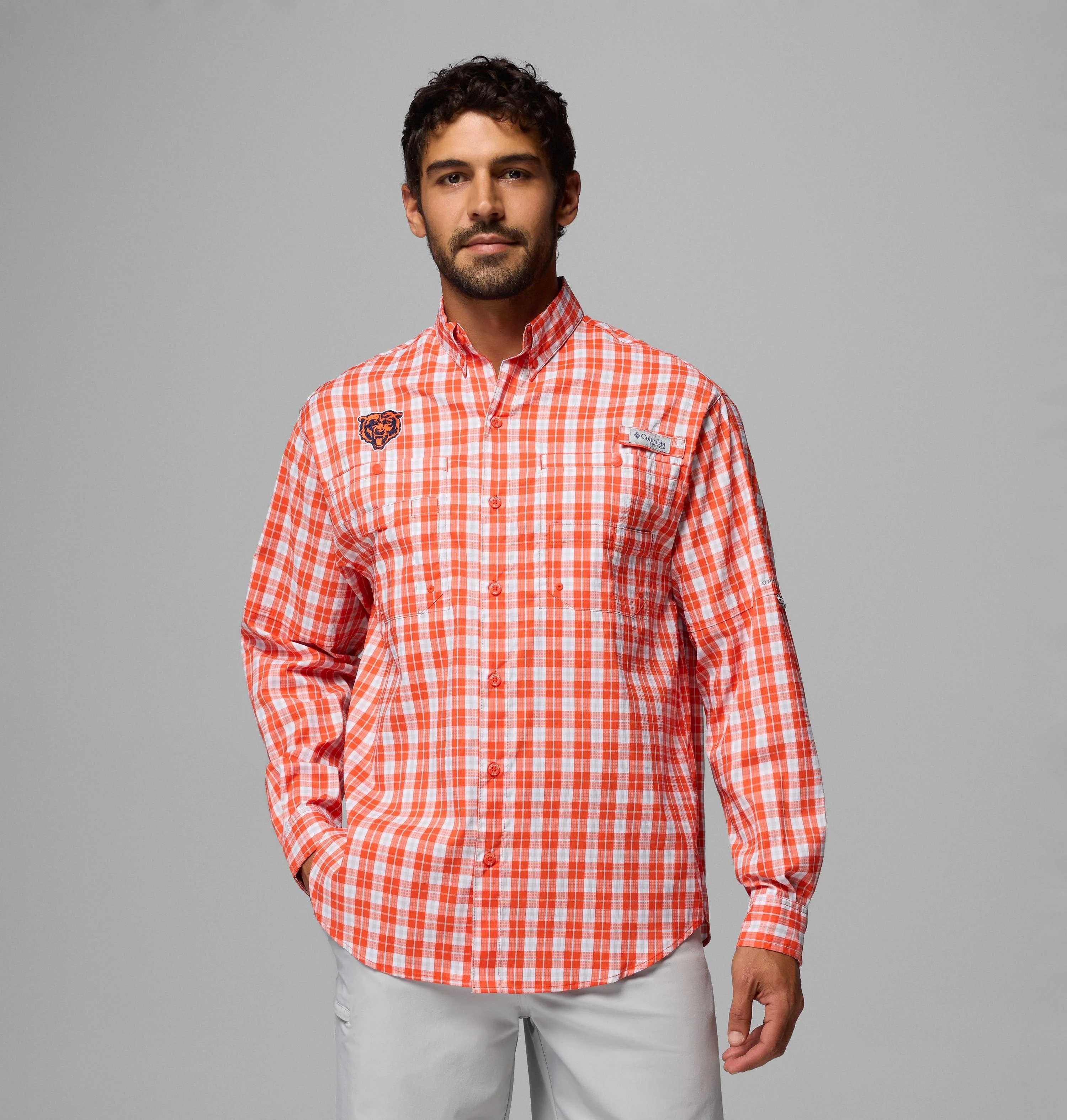 Men's PFG Super Tamiami Long Sleeve Shirt - Chicago Bears - 1