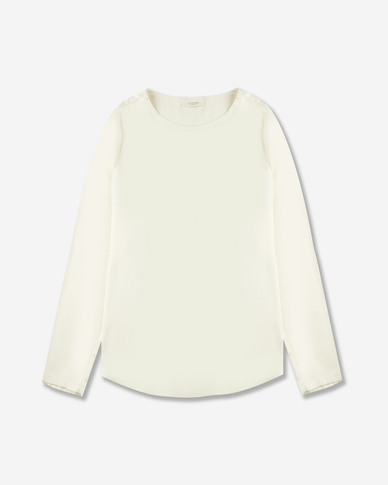 Wide fit shiny satin shirt 1
