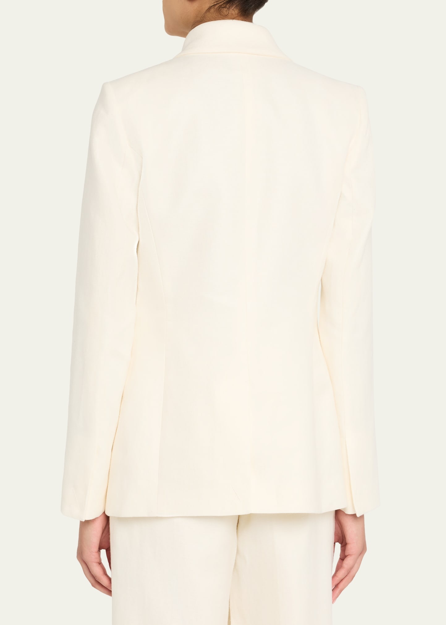 Oslo Knot Single-Breasted Linen Blazer - 3