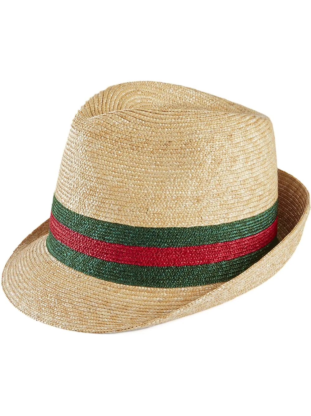 woven straw fedora hat - 1