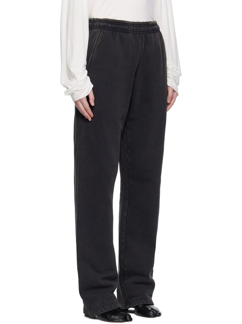 Black Straight-Leg Sweatpants 2