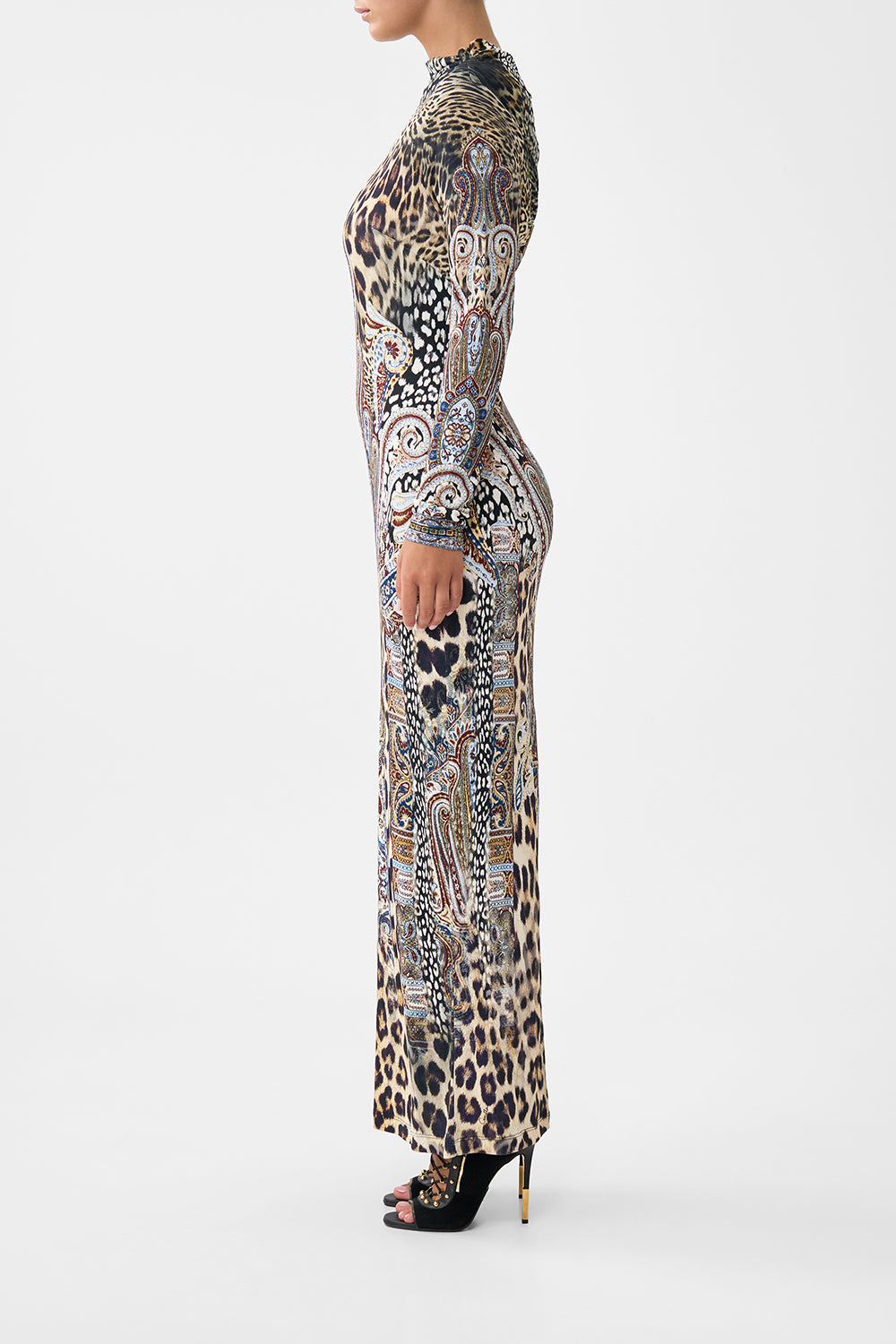 BACK DETAIL JERSEY DRESS - 5