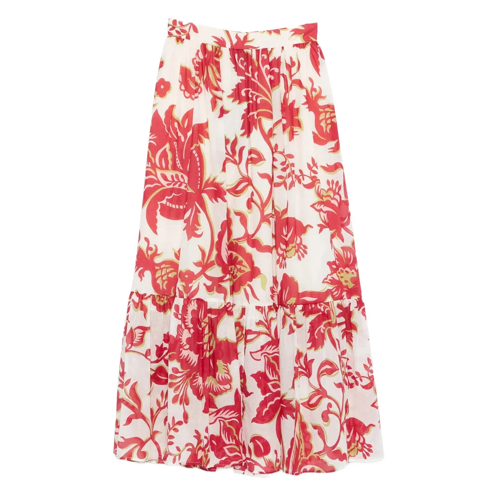 Skirts White, Red - 1