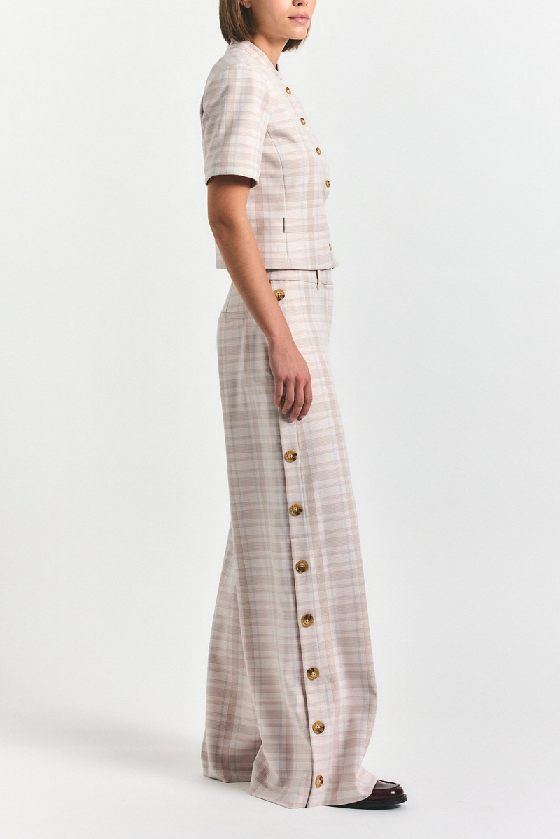 CARTER WIDE LEG BUTTON TROUSER 3