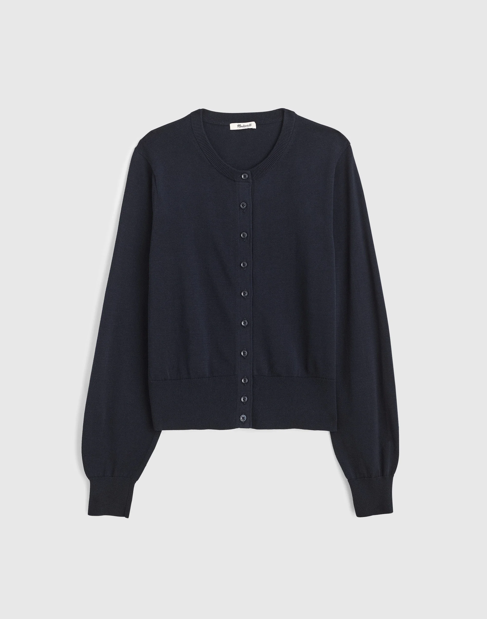 Button-Front Cardigan in 100% Cotton - 1