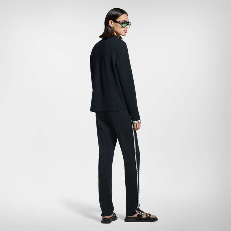 Preppy Knitted Wool Blazer 3