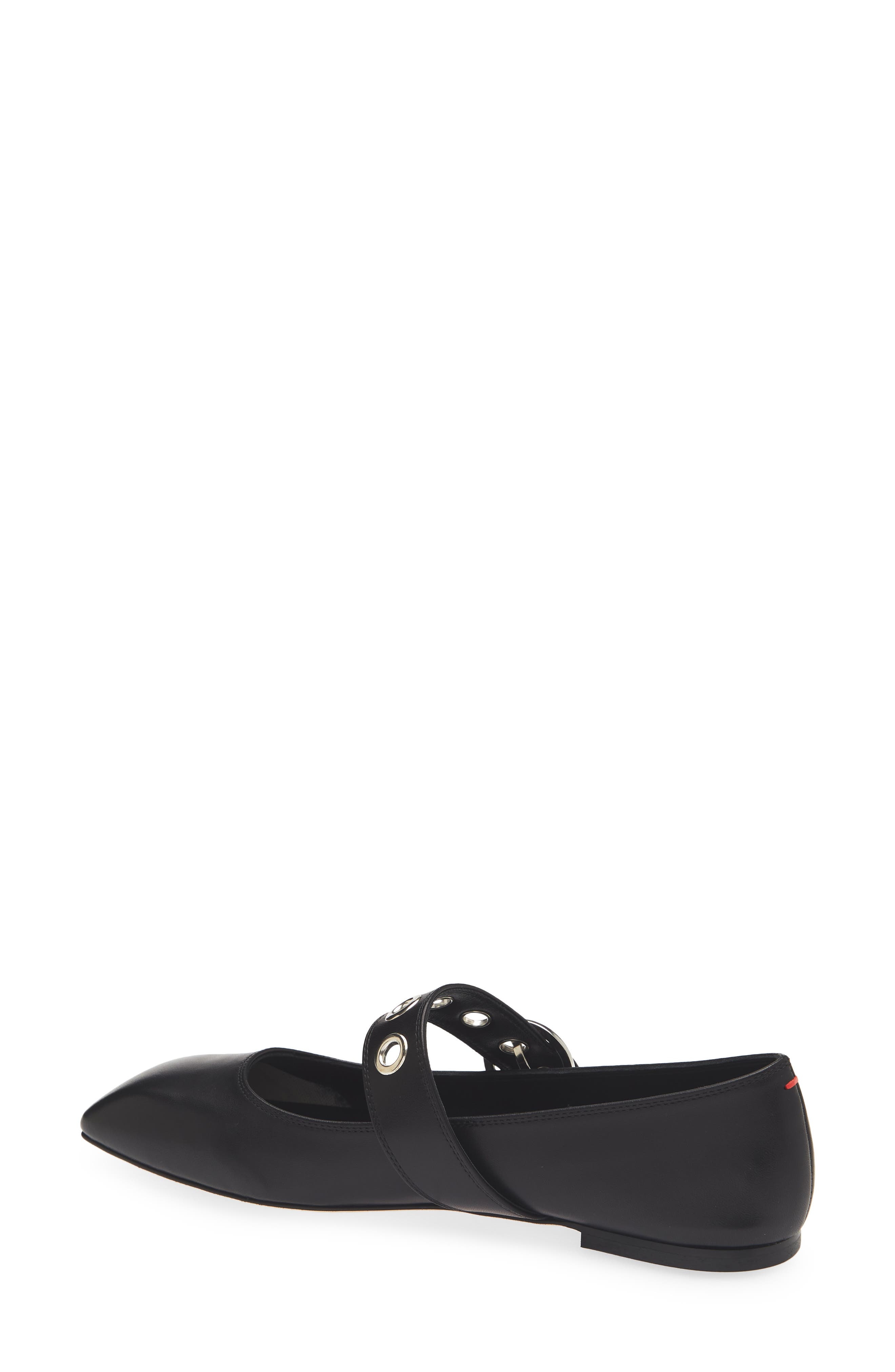 aeyde Uma Eyelet Mary Jane Flat in Black at Nordstrom - 2