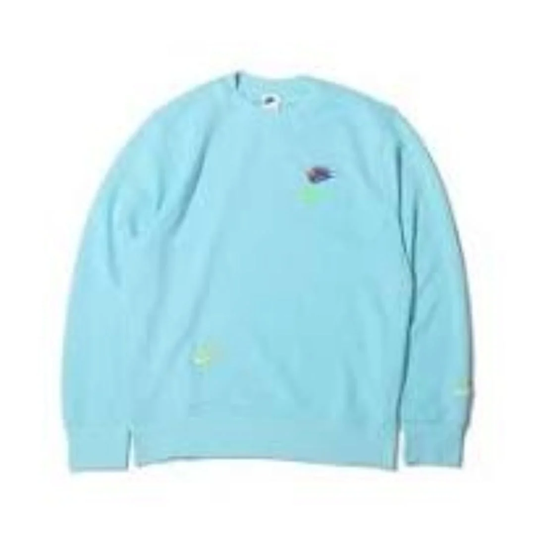 Nike Essential Plus Club French Terry Crewnck 'Blue' DJ6915-482 - 1