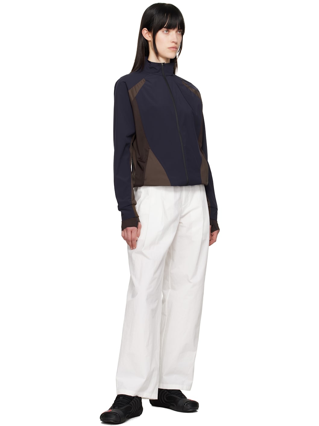 Navy Zip-Up Track Jacket - 4