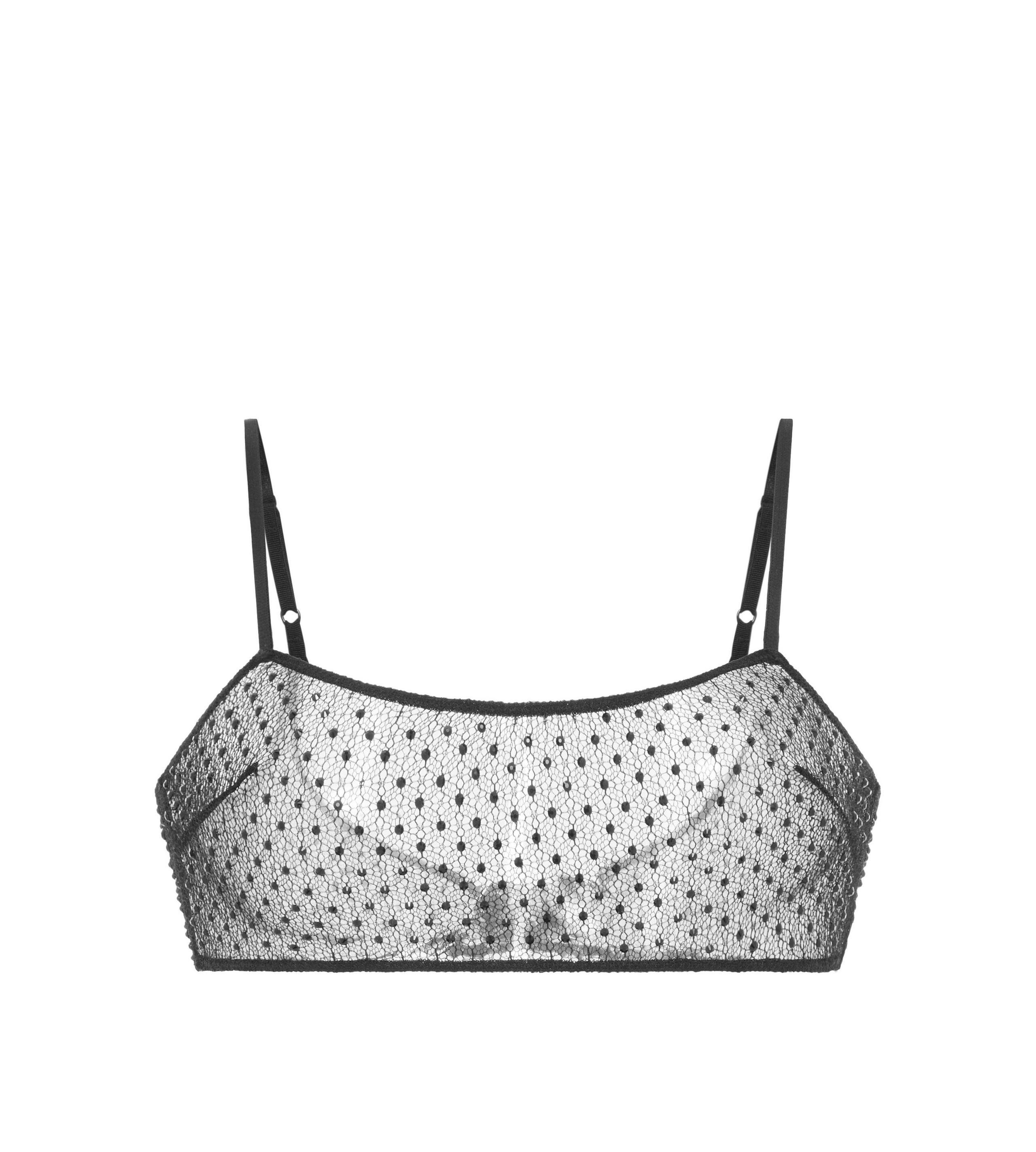 CRYSTAL EMBROIDERED BRALETTE - 1