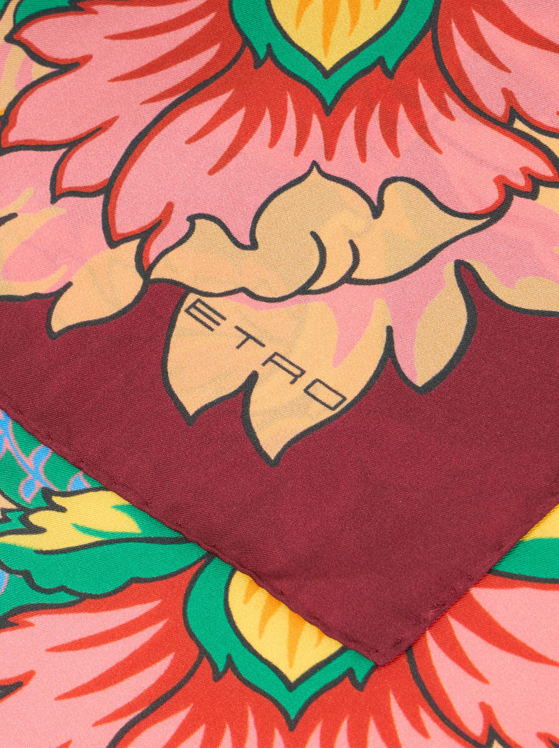 Etro SILK SCARF WITH FLORAL JACQUARD MOTIF outlook