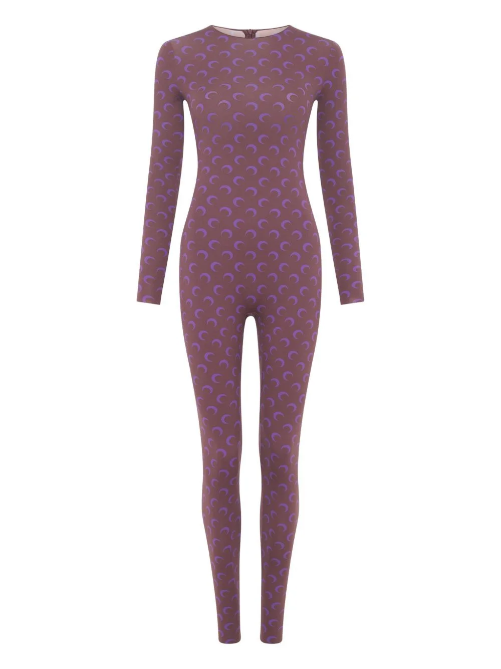 moon-print jersey jumpsuit - 1