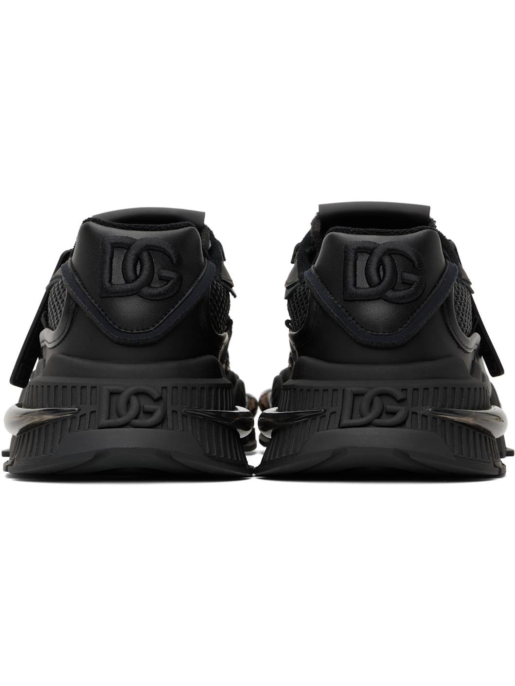 Black Mixed-Material Airmaster Sneakers - 2