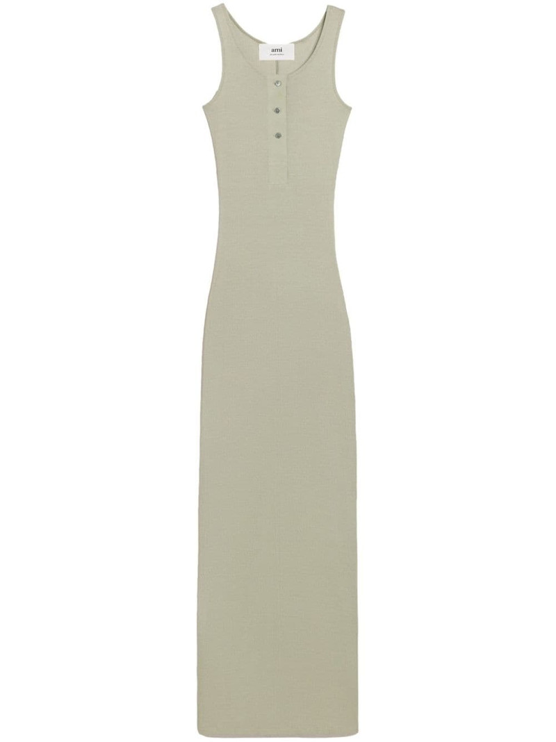 ribbed cotton maxi dress 1
