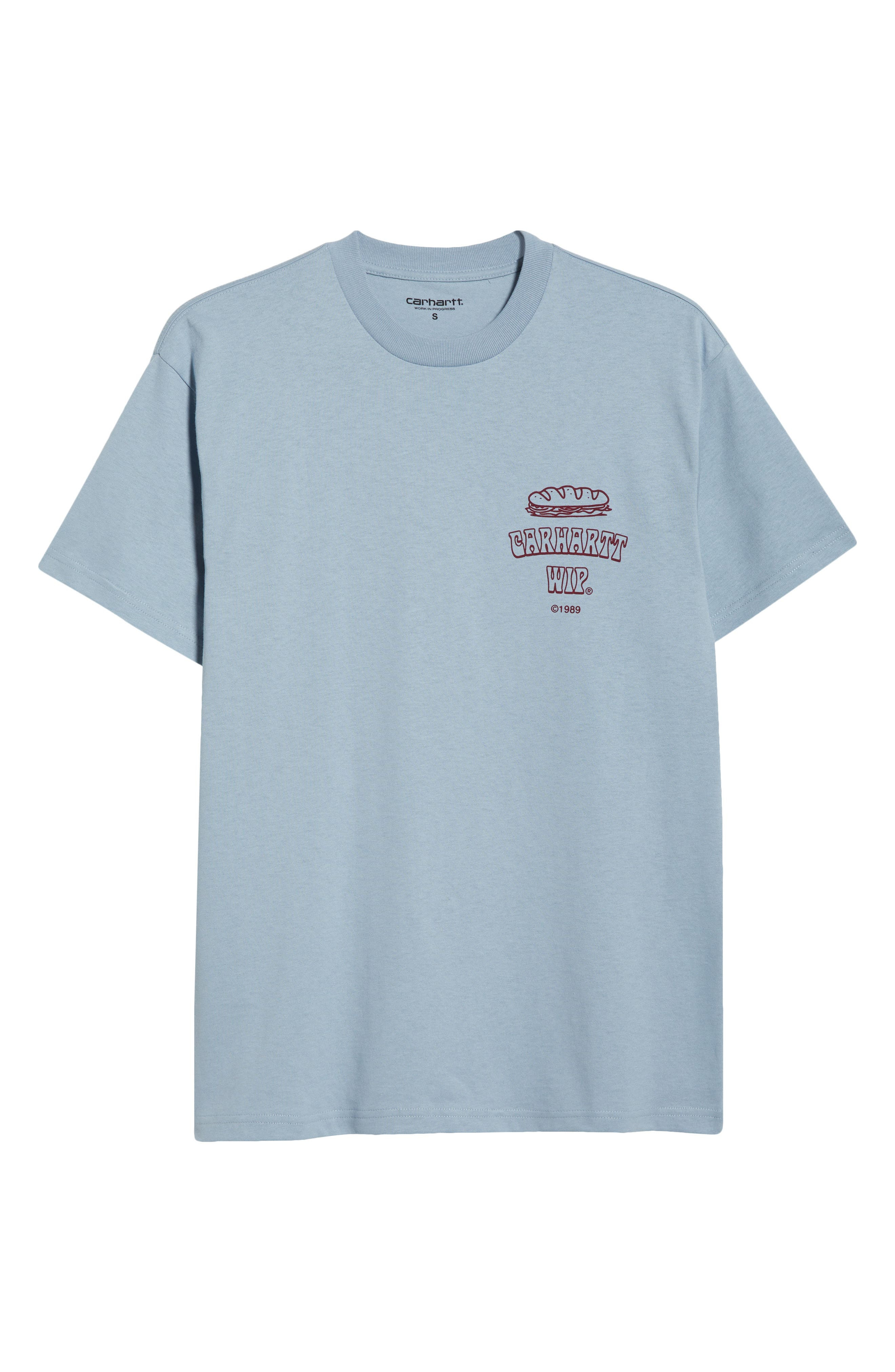 Carhartt Work In Progress Sandwich Organic Cotton Graphic T-Shirt in Blue Fog at Nordstrom - 5