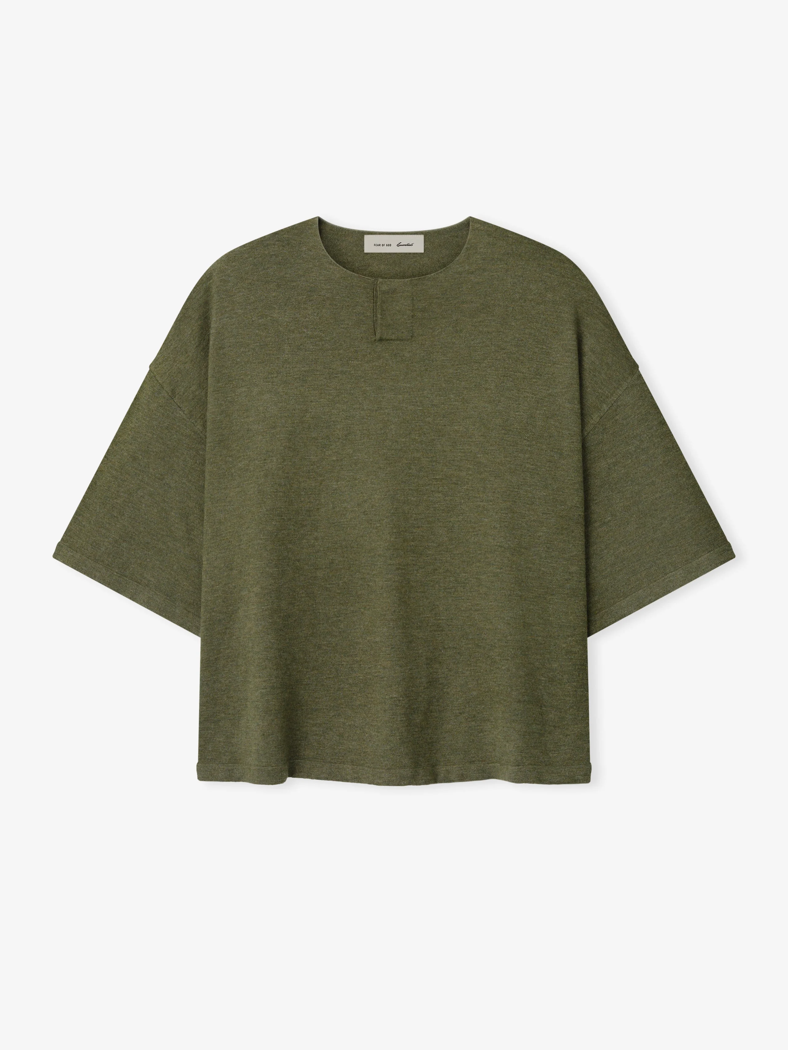 Soft Knit Short Sleeve Henley - 1