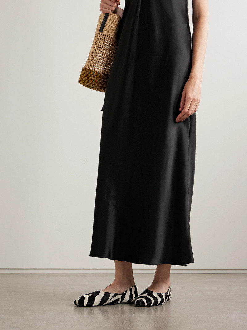 KHAITE Jane Zebra-print Calf Hair Flats outlook